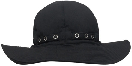 Panelled Metro Bucket Hat Sacai , Black , Heren - ONE Size