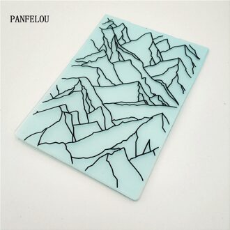 PANFELOU Pasen mountainousEmbossing mappen Plastic Voor Scrapbooking DIY Template Fondant Cake Fotoalbum Kaart Maken