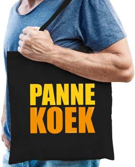 Pannekoek cadeau tas zwart voor heren - Feest Boodschappentassen