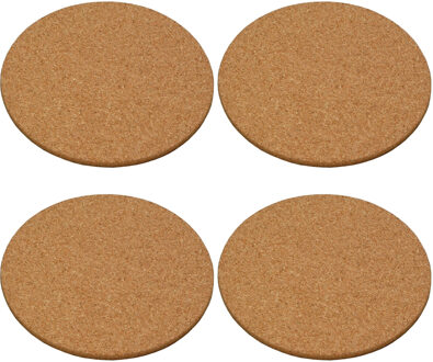 Pannen onderzetter - 5x - 26 cm - kurk - onderzetter - rond