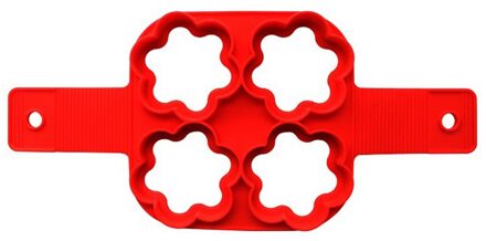 Pannenkoek Maker Meerdere Vormen 4 Gaten Anti-aanbak Siliconen Bakvorm Ring Gebakken Ei Mold Voor Familie Koken Bakken Accessoires