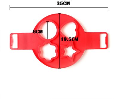 Pannenkoek Maker Meerdere Vormen 4 Gaten Anti-aanbak Siliconen Bakvorm Ring Gebakken Ei Mold Voor Familie Koken Bakken Accessoires