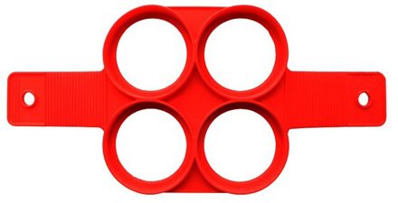 Pannenkoek Maker Meerdere Vormen 4 Gaten Anti-aanbak Siliconen Bakvorm Ring Gebakken Ei Mold Voor Familie Koken Bakken Accessoires