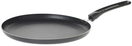 Pannenkoekenpan - 4 warmte bronnen geschikt - zwart - dia 26 cm - Koekenpannen