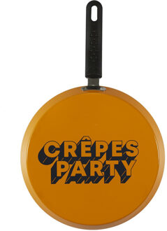 Pannenkoekenpan - alle warmtebronnen geschikt - geel - D26 cm - Aluminium