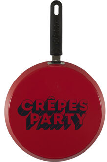 Pannenkoekenpan - rood - D26 cm - Aluminium