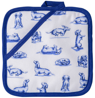 Pannenlap Teckel Nhaan 18 x 18 cm Wit