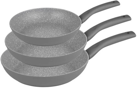 Pannenset - 20/24/28 CM ? - Alle Warmtebronnen - Vaatwasserbestendig - Grijs