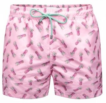 Panos Emporio Pineapple Apollo Swim Shorts * Actie * Roze,Versch.kleure/Patroon - Large