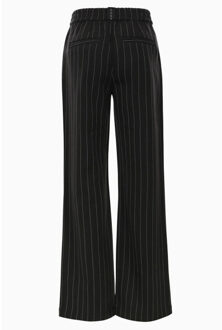 Pantalon black stripe voor meisjes in de kleur - maat 134 Zwart