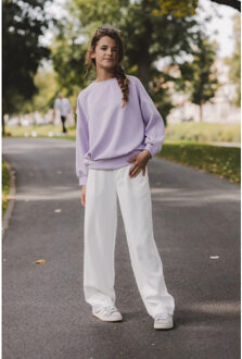 Pantalon wide leg voor meisjes in de kleur - maat 128 Wit