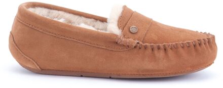 Pantoffels Nowra Women Suede Bruin Maat:38