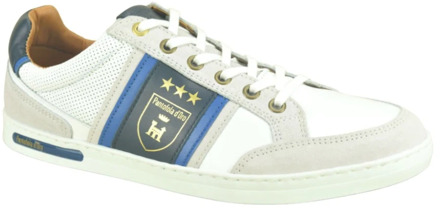 Pantofola d Oro Wit + Embleem Sneaker N. Pantofola d'Oro , White , Heren - 43 Eu,46 Eu,44 EU