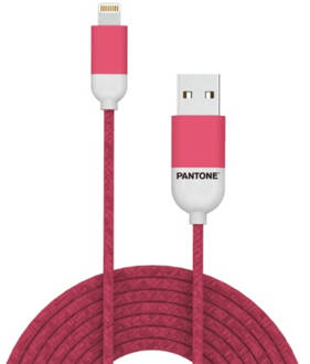 Pantone Usb A naar Lightning Kabel 1,5m Roze