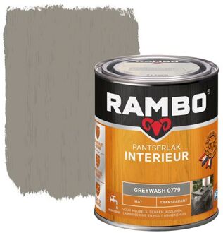 Pantserlak Interieur Transparant Mat Greywash 0779-0,75 Ltr