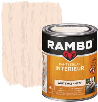 Pantserlak Interieur Transparant Mat Whitewash 0777-0,75 Ltr