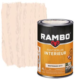 Pantserlak Interieur Transparant Mat Whitewash 0777-1,25 Ltr