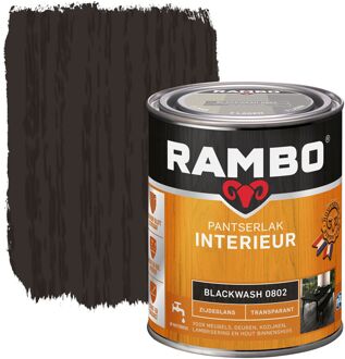 Pantserlak Interieur Transparant Zg Blackwash 0802-0,75 Ltr