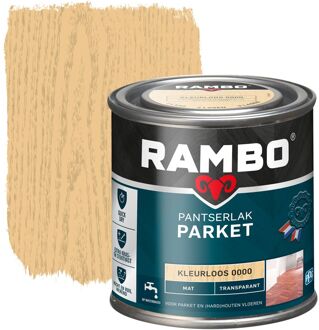 Pantserlak Parket Transparant Mat Kleurloos 0000-0,25 Ltr