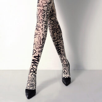 Panty So Shocking wit met zwarte teksten - 0|38