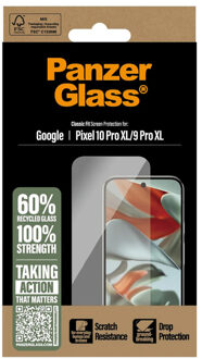 PanzerGlass Anti-Bacterial Screenprotector voor de Google Pixel 10 Pro XL Transparant