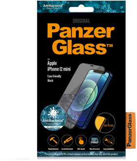 PanzerGlass Apple iPhone 12 mini Case Friendly AB Smartphone screenprotector Zwart