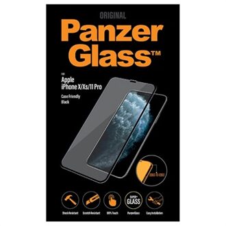 PanzerGlass Apple iPhone X/Xs/11 Pro Case Friendly Smartphone screenprotector Zwart