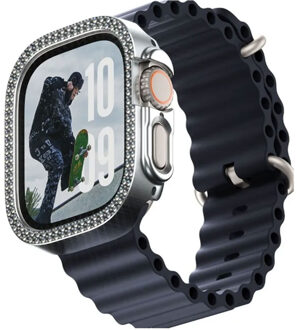 PanzerGlass Bling Bumper voor de Apple Watch Ultra / Ultra 2 / Ultra 3 - 49 mm - Silver Zilver