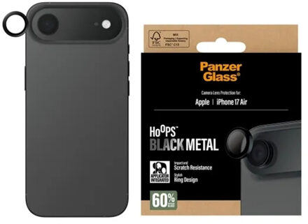 PanzerGlass Camera Protector Hoops Optic Rings voor de Apple iPhone Air - Zwart Transparant