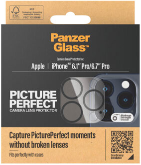 PanzerGlass Camera Protector voor de iPhone 15 Pro / 15 Pro Max Transparant