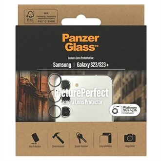 PanzerGlass Camera Protector voor de Samsung Galaxy S23 / S23 Plus Transparant