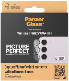 PanzerGlass Camera Protector voor de Samsung Galaxy S24 Plus Transparant