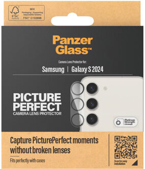 PanzerGlass Camera Protector voor de Samsung Galaxy S24 Transparant