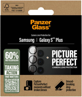 PanzerGlass Camera Protector voor de Samsung Galaxy S25 Plus Transparant