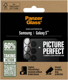 PanzerGlass Camera Protector voor de Samsung Galaxy S25 Transparant
