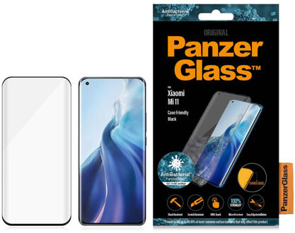 PanzerGlass Case Friendly Xiaomi Mi 11 Screenprotector Glas Zwart