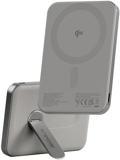 PanzerGlass empower™ by ® empower™ Bank w. Spin Stand | 5000mAh | Titanium Draadloos opladen