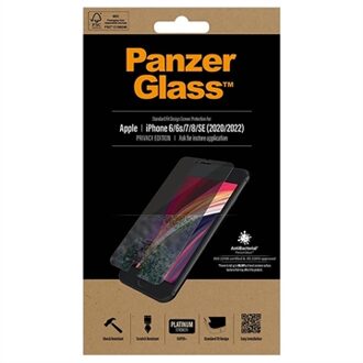 PanzerGlass iPhone 6/6s/7/8/SE 2020/2022 privacy Smartphone screenprotector Transparant