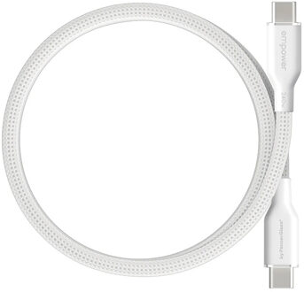 PanzerGlass Magnetic Snake USB-C naar USB-C Oplaadkabel - 240W - 1,5 meter - Silver White Zilver - One size