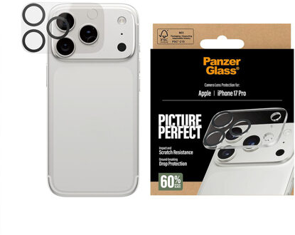 PanzerGlass PicturePerfect Camera Lens Protector voor de Apple iPhone 17 Pro Transparant