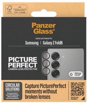 PanzerGlass PicturePerfect Camera Lens Protector voor de Samsung Galaxy Z Fold 6 Transparant