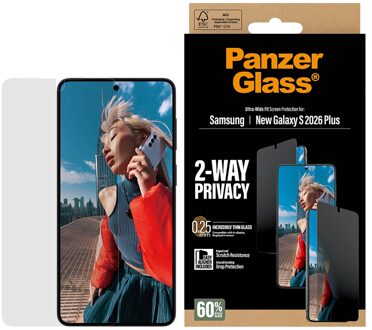 PanzerGlass ® 2-Way Privacy Screen Protector Samsung Galaxy S26+ | Ultra-Wide Fit w. EasyAligner Doorzichtige schermbeschermer 1 stuk(s)