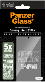 PanzerGlass ® Ceramic Screen Protector Samsung Galaxy S25 Ultra | Ultra-Wide Fit w. EasyAligner Doorzichtige schermbeschermer 1 stuk(s)