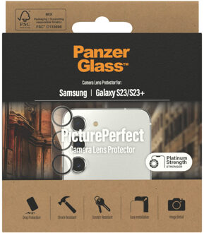 PanzerGlass ® PicturePerfect Camera Lens Protector Samsung Galaxy S23 | S23+ Doorzichtige schermbeschermer 1 stuk(s)