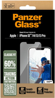 PanzerGlass ® Screen Protector iPhone 16e | 14 | 13 | 13 Pro | Classic Fit w. EasyAligner Doorzichtige schermbeschermer Apple 1 stuk(s)