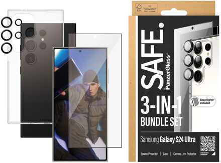 PanzerGlass SAFE. by ® 3-in-1 Bundle Samsung Galaxy S24 Ultra Doorzichtige schermbeschermer 1 stuk(s)