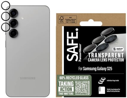 PanzerGlass SAFE. by ® Camera Lens Protector Transparent Samsung Galaxy S25 Doorzichtige schermbeschermer 1 stuk(s)