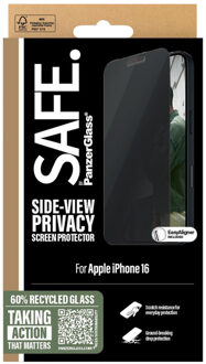PanzerGlass SAFE. by ® Privacy Screen Protector iPhone 16 | 15 | Ultra-Wide Fit Doorzichtige schermbeschermer Apple 1 stuk(s)