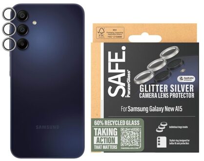 PanzerGlass SAFE voor camera lens Samsung A16/5G Smartphone screenprotector Transparant