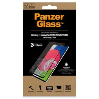 PanzerGlass Samsung Galaxy A52/A52 5G Case Friendly Smartphone screenprotector Zwart